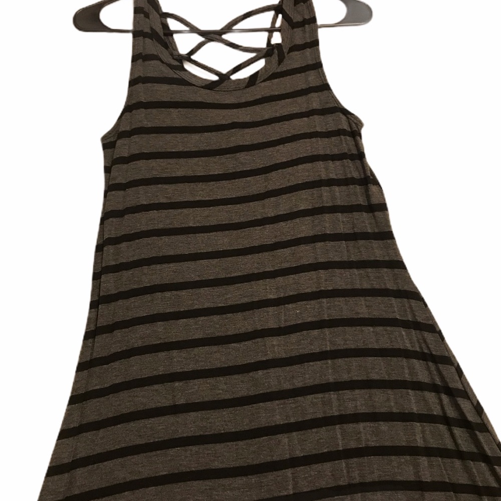skater style flowy dress with strappy back